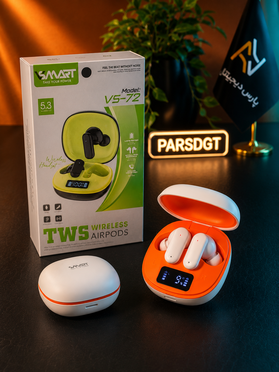 ایرپاد VSMART VS-72 | هدفون بیسیم بلوتوث 5.3 با کیفیت مکالمه عالی