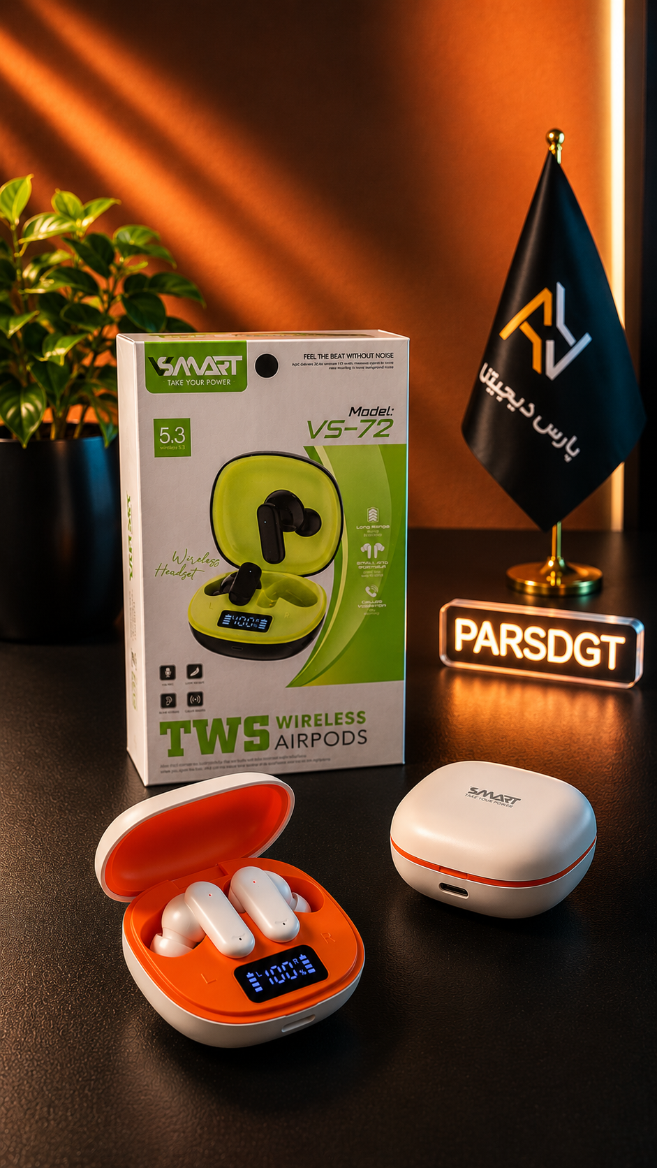 ایرپاد VSMART VS-72 | هدفون بیسیم بلوتوث 5.3 با کیفیت مکالمه عالی - تصویر 8