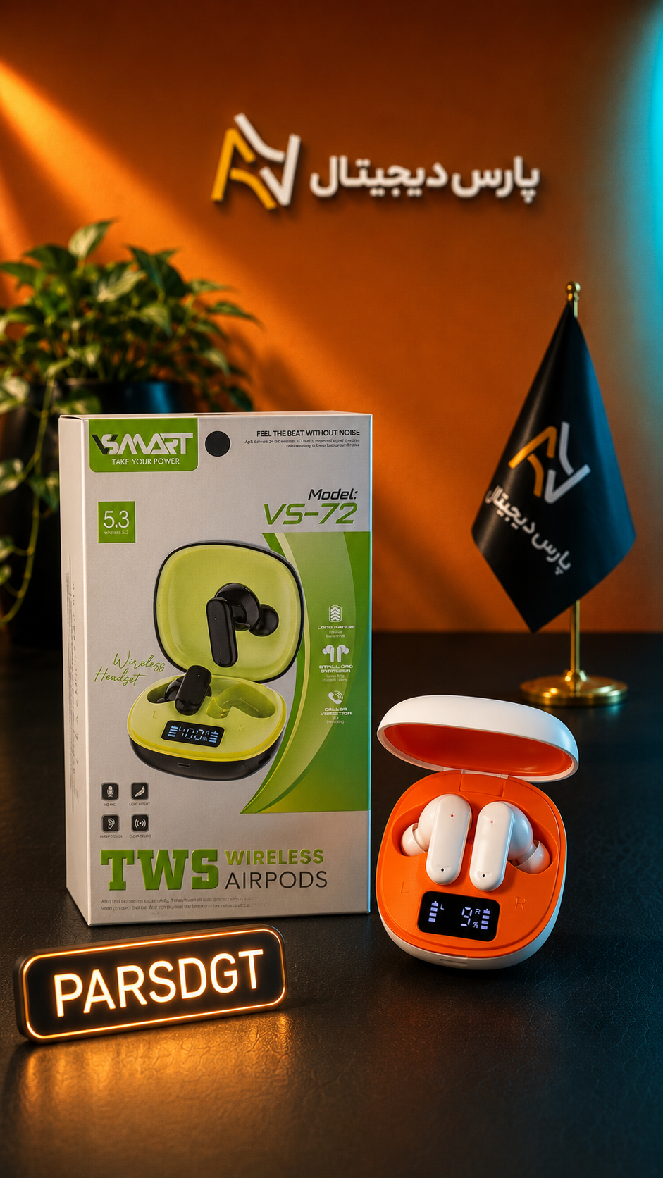 ایرپاد VSMART VS-72 | هدفون بیسیم بلوتوث 5.3 با کیفیت مکالمه عالی - تصویر 2