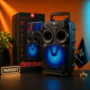 اسپیکر بلوتوثی قابل حمل KBroad KTS-1371 با رادیو FM، USB و کارت حافظه