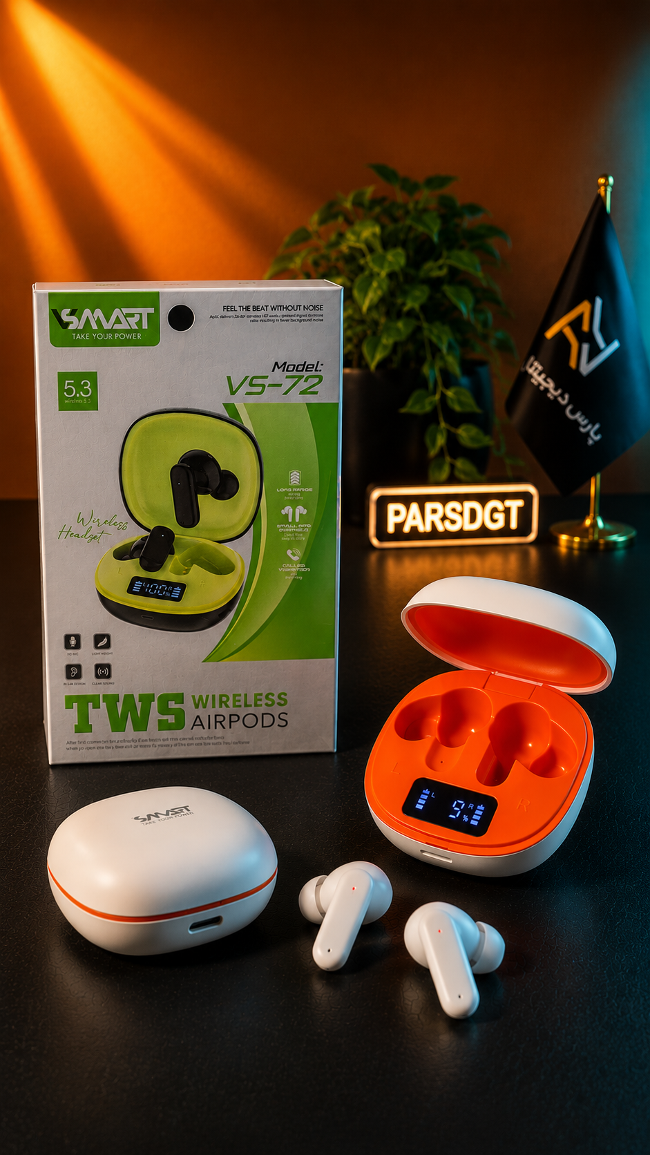 ایرپاد VSMART VS-72 | هدفون بیسیم بلوتوث 5.3 با کیفیت مکالمه عالی - تصویر 6