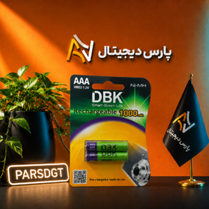 باتری شارژی نیم قلمی DBK Smart Green Life AAA 1000mAh (Ni-MH)