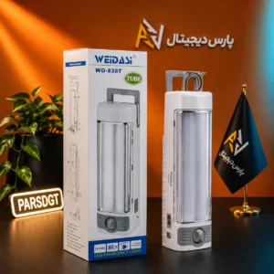 چراغ اضطراری LED WEIDASI مدل WD-838T | چراغ شارژی 36 SMD با نوردهی قوی