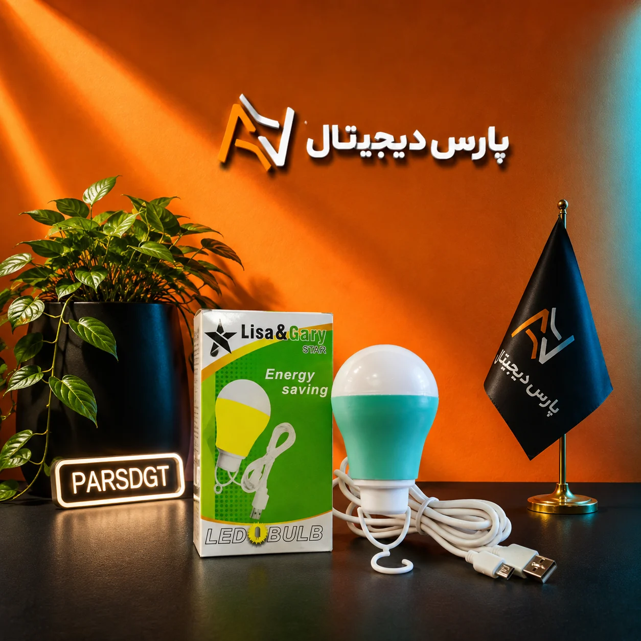 لامپ یو اس بی USB LED کممصرف Lisa & Gary STAR | مدل 5V / 12V - تصویر 2