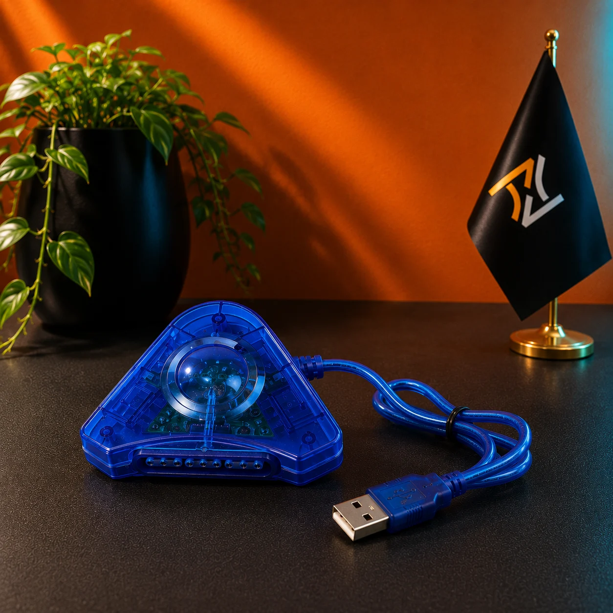 مبدل USB دسته پلی استیشن 1 و 2 به کامپیوتر مدل PU-302 (دو پورت) - تصویر 6