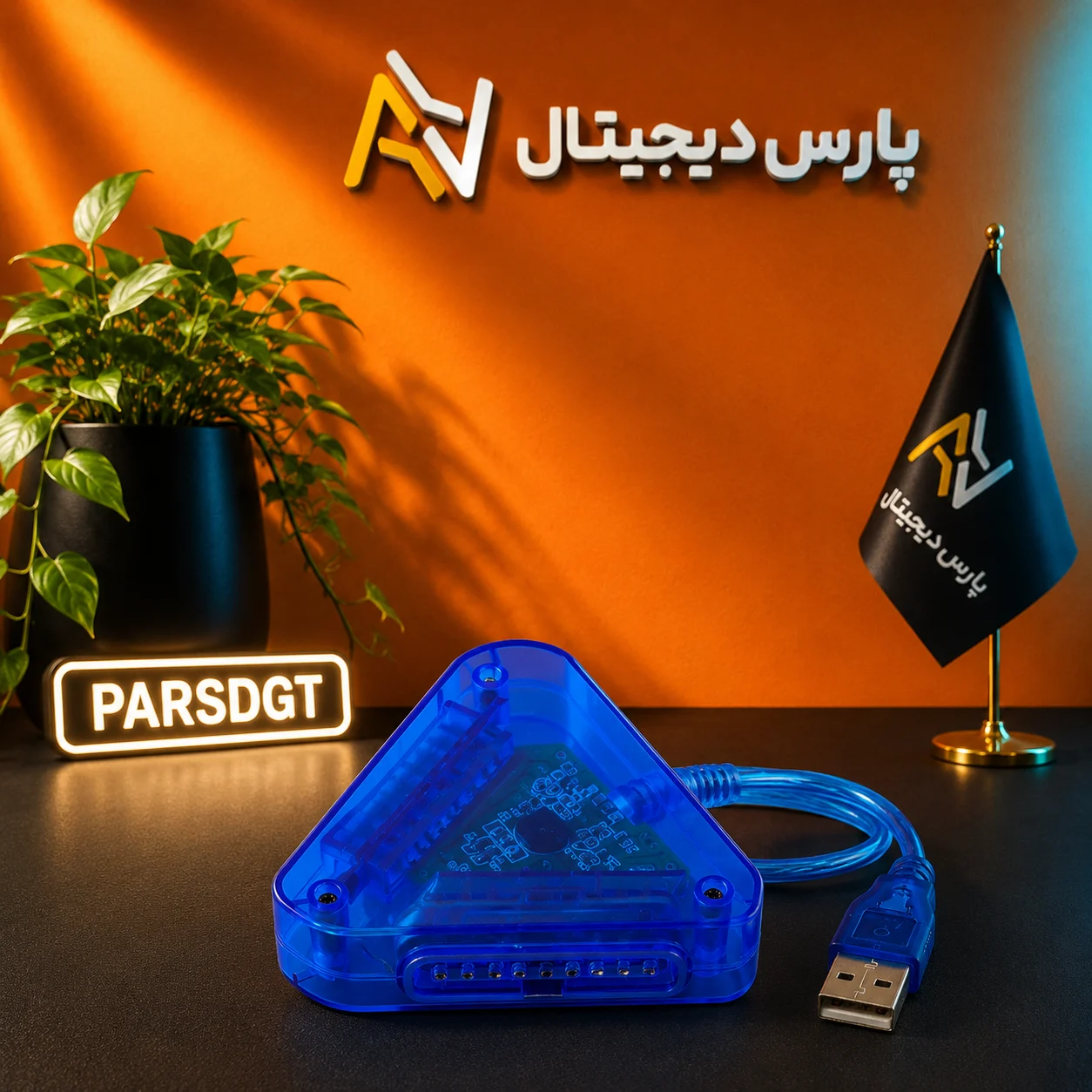 مبدل دسته PS1/PS2 به USB همراه هاب 3 پورت USB 2.0 مدل PU303 - تصویر 6