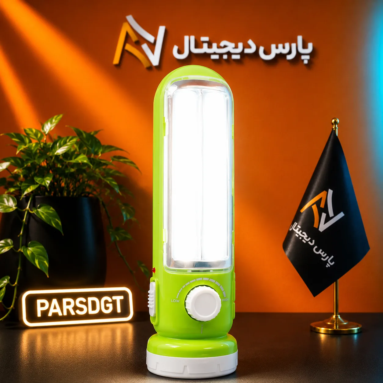 چراغ قوه شارژی و چراغ اضطراری ویداسی مدل WEIDASI WD-307