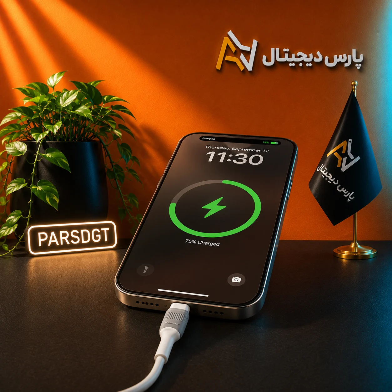 کابل شارژ و انتقال داده VSMART مدل VS-67 Type-C فست شارژ 5 آمپر | طول 1 متر - تصویر 4