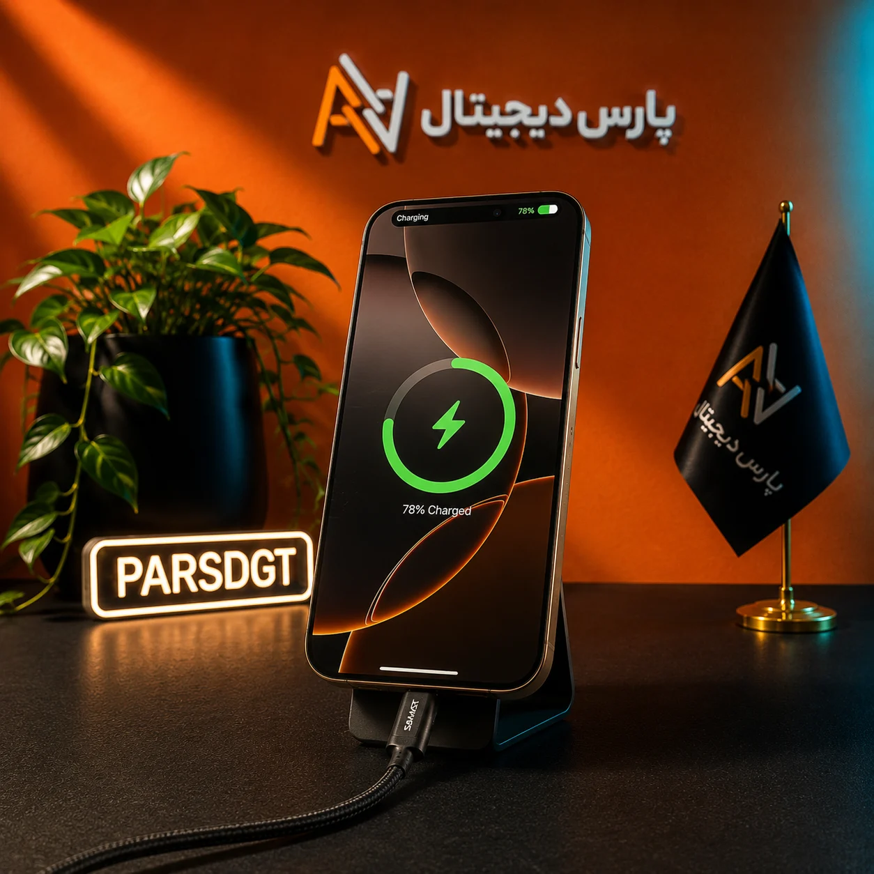 کابل شارژ کنفی و انتقال داده V-SMART مدل VS-63 Type-C فست شارژ 5 آمپر | طول 1 متر - تصویر 6